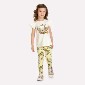 Conjunto Blusa + Calza Estampada