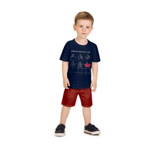 Conjunto masculino, remera + short sarga + cinto